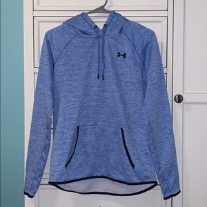 under armour blue hooded sweatshirt
